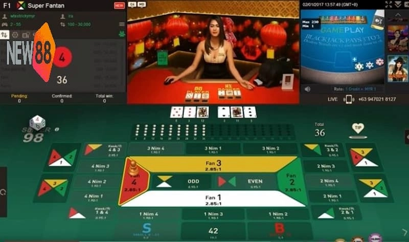 Những thể loại được yêu thích trong live casino New88