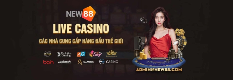 Live casino New88 là nơi hội tụ của những nhà cung cấp lớn