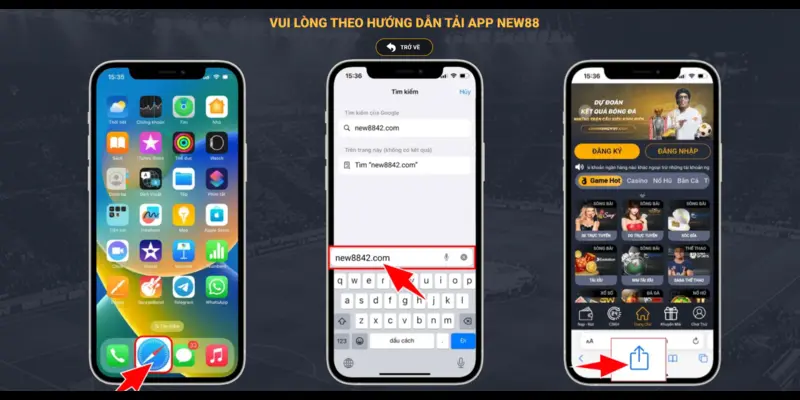 Hướng dẫn tải app New88 cho điện thoại IOS